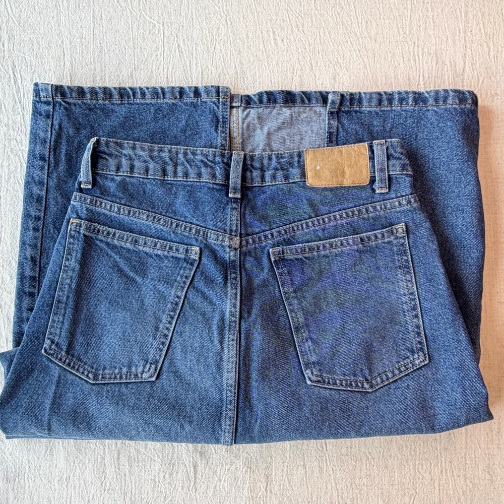 Cotton On “ Bailey denim maxi skirt” medium blue -slit- coastal-Women size 4 - Picture 5 of 8